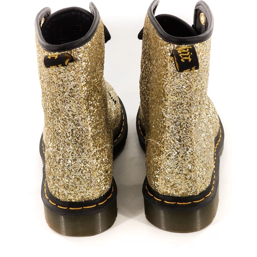 Girls DR Martens size BIG 5 
1460 FARRAH
GOLD
CHUNKY GLITTER - Picture 5 of 9